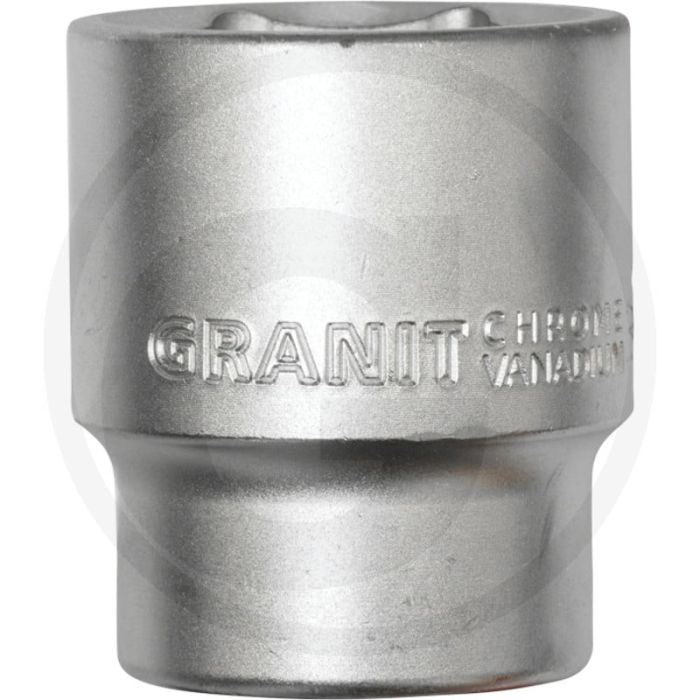 Black edition black edition 3/4" zeskant dopsleutel, kort, 50 mm - lengte 71,8 mm
