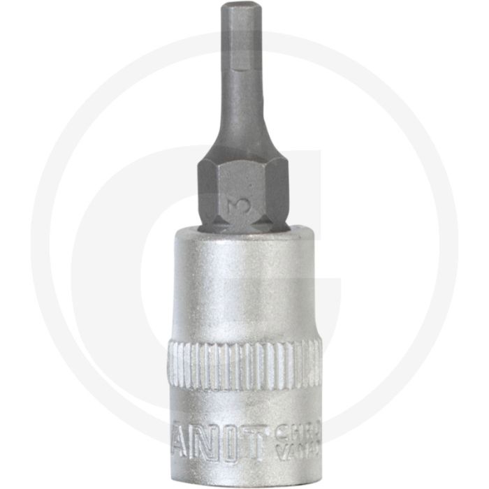 Black edition black edition 1/4” bit-dopsleutel voor binnenzeskant-schroeven, 3 mm - lengte 37mm