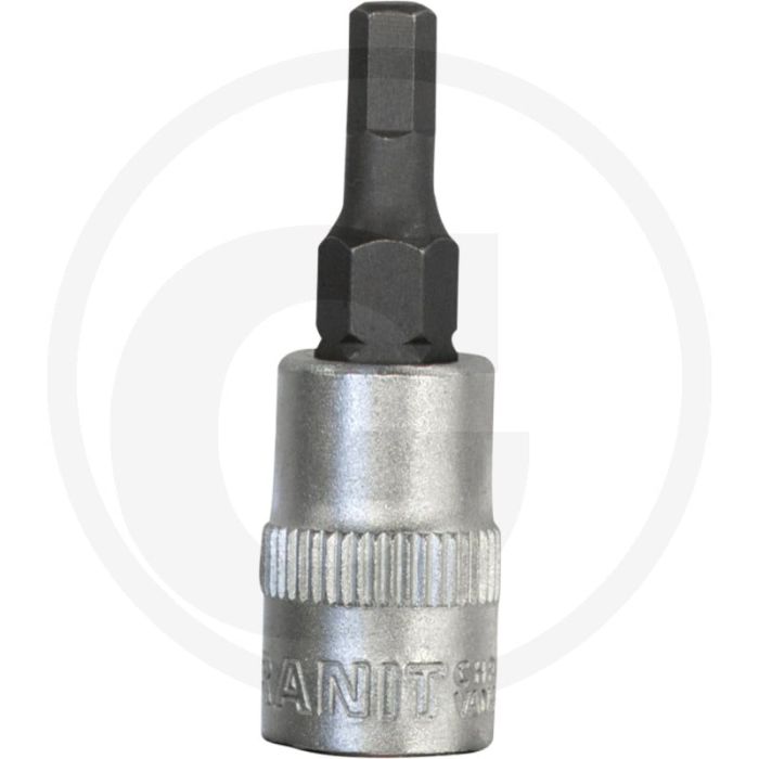 Black edition black edition 1/4" bit-dopsleutel voor binnenzeskant-schroeven, 4 mm - lengte 37mm
