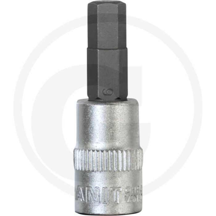 Black edition black edition 1/4" bit-dopsleutel voor binnenzeskant-schroeven, 8 mm - met bit, 1/4" aandrijving
