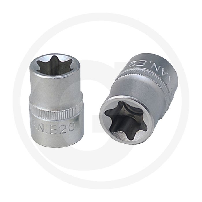 Ks tools 1/2" tx-e-dopsleutel, e16 - torx-e, din 3120, iso 1174, 38mm
