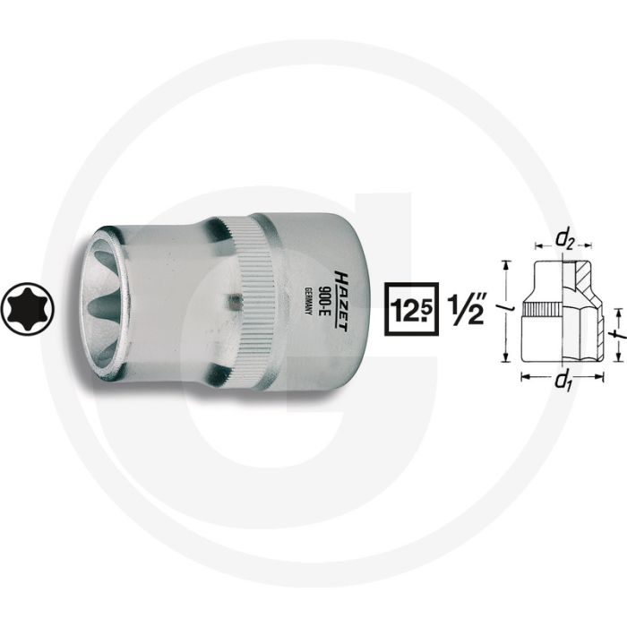 Hazet dopsleutelbit torx® e11 - 80-420 nm