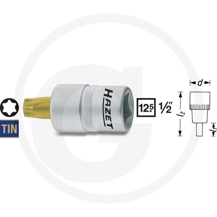 Hazet dopsleutelbit torx® t45 55mm 80-420 nm