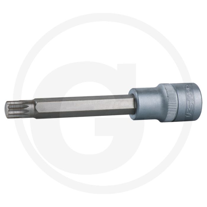 Ks tools 1/2” dopsleutelbit voor veeltand (xzn®) - sleutelmaat m14, lengte 110mm