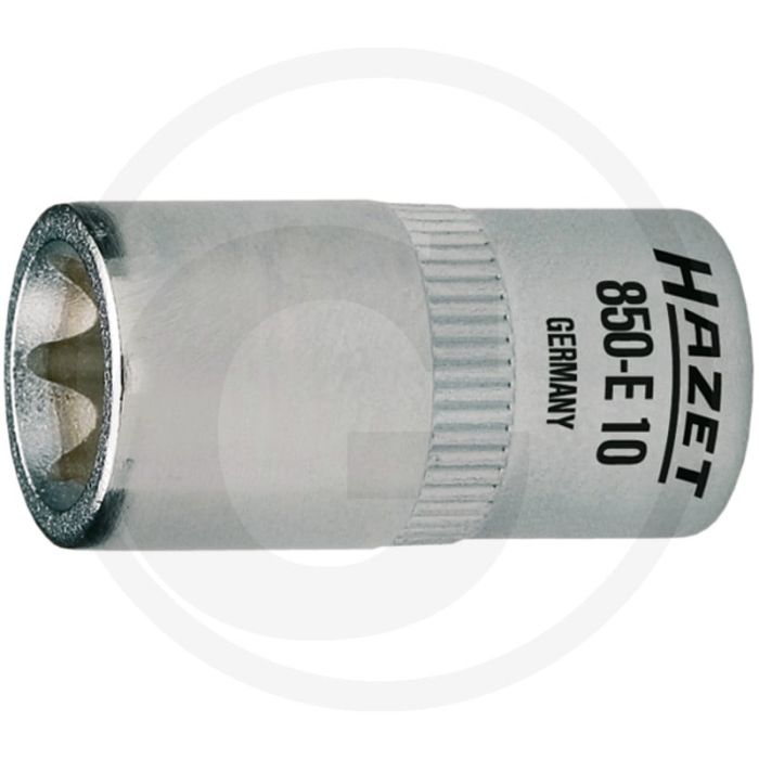 Embout de clé à douille Hazet Torx® E10 - longueur 25 mm, chrome-vanadium Embout de clé à douille Hazet Torx® E10 - longueur 25 mm, chrome-vanadium