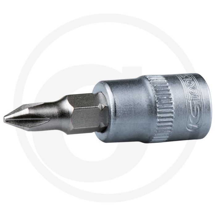 Ks tools : embout de clé à douille 1/4” pour vis cruciformes - PH1, 37 mm Ks tools : embout de clé à douille 1/4” pour vis cruciformes - PH1, 37 mm