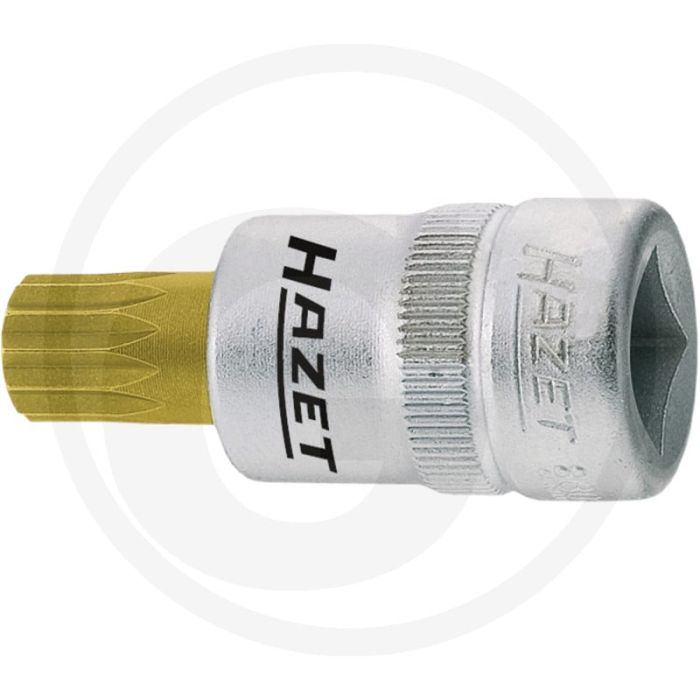 Hazet dopsleutelbit m10 3/8" veeltand tin gecoat Hazet dopsleutelbit m10 3/8" veeltand tin gecoat