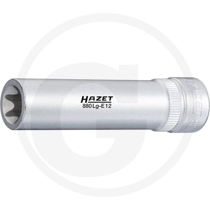 Embout de clé à douille Hazet Torx® E10 - longueur 65 mm, chrome-vanadium Embout de clé à douille Hazet Torx® E10 - longueur 65 mm, chrome-vanadium