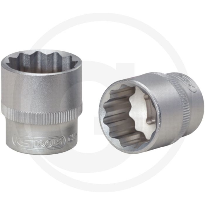 Clé à douille Ks Tools 3/8", à 12 pans, 1/4" - longueur 30 mm