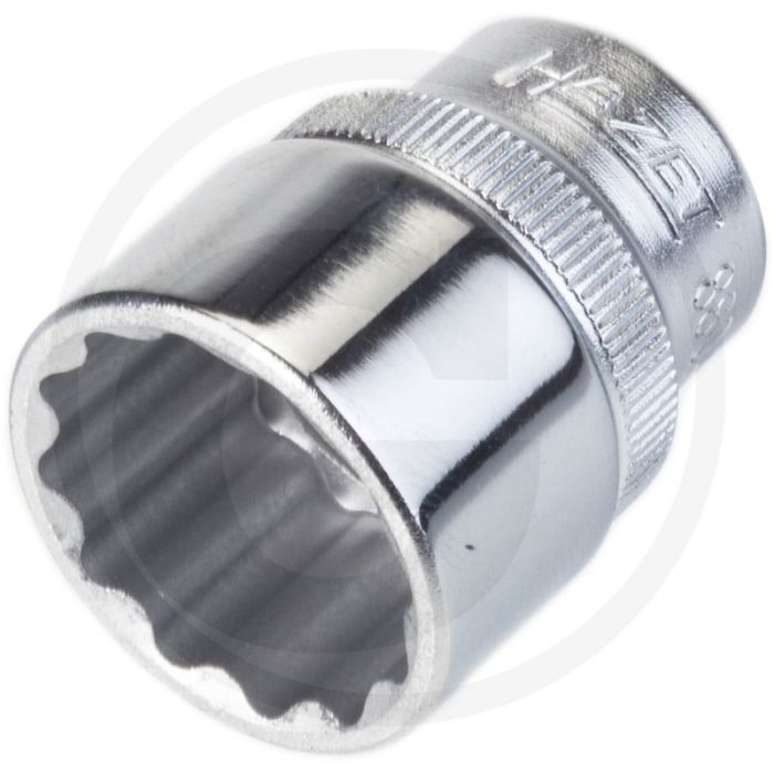 Hazet 12-kant dopsleutel 3/8", chroom-vanadium, 31,5 mm Hazet 12-kant dopsleutel 3/8", chroom-vanadium, 31,5 mm