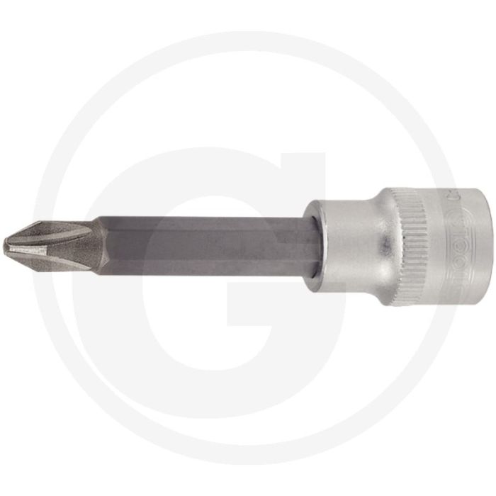 Ks tools : embout de clé à douille 1/2” pour vis cruciformes - PH 1, longueur 110 mm Ks tools : embout de clé à douille 1/2” pour vis cruciformes - PH 1, longueur 110 mm