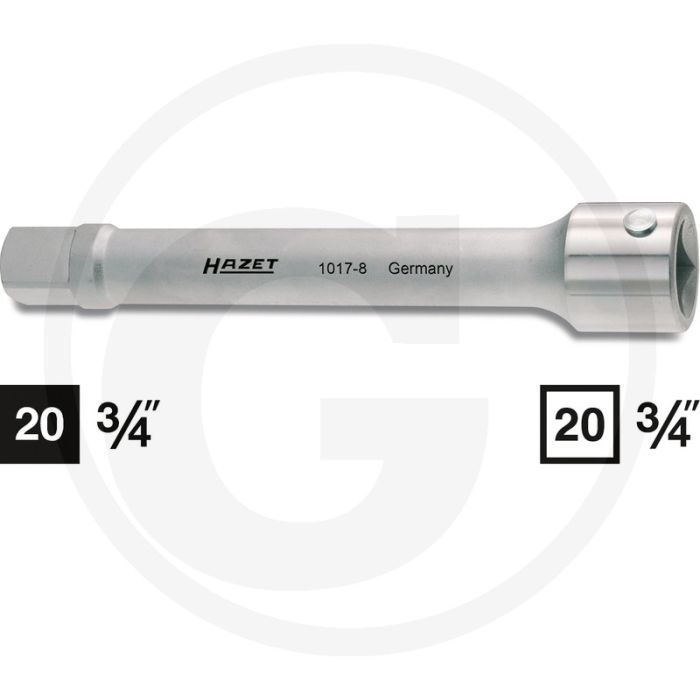 Hazet verlengstuk 20 (3/4") - chroom-vanadium, made in germany