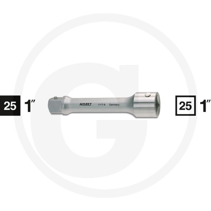 Hazet verlengstuk 25 (1") - lengte 200 mm