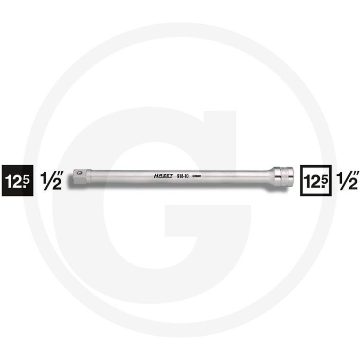 Rallonge Hazet 12,5 (1/2") - longueur 248 mm Rallonge Hazet 12,5 (1/2") - longueur 248 mm