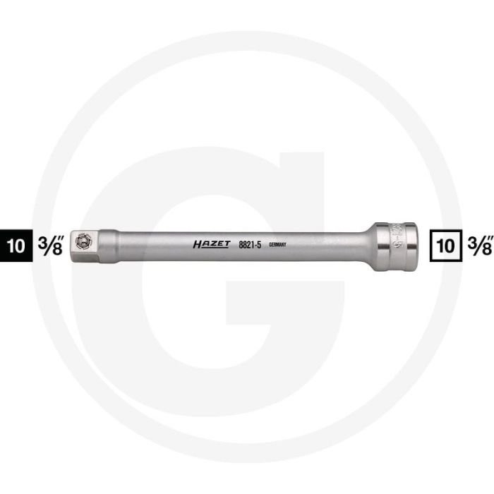Hazet verlengstuk 10 (3/8") - lengte 126mm Hazet verlengstuk 10 (3/8") - lengte 126mm
