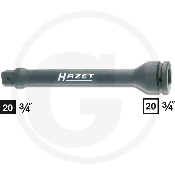 Hazet kracht-verlengstuk 3/4", 175 mm, chroom vanadium staal