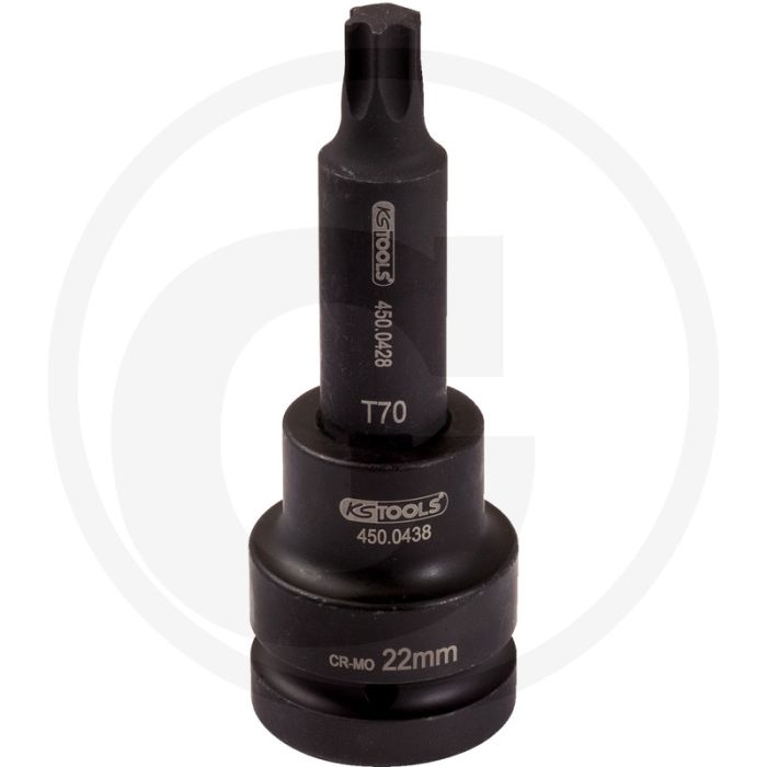 Ks tools 3/4” krachtdopsleutelbit voor tx-bouten, t70 profiel, lang 140mm Ks tools 3/4” krachtdopsleutelbit voor tx-bouten, t70 profiel, lang 140mm