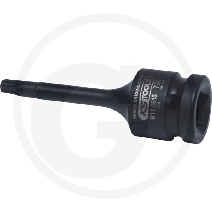 Ks tools ks tools 1/2” krachtdopsleutelbit voor tx-bouten, lengte 75mm