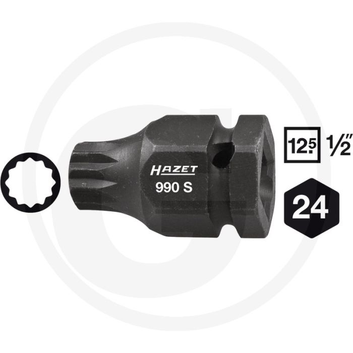 Hazet krachtdopsleutelbit xzn m18 43mm