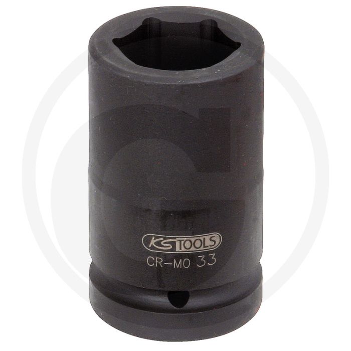 Ks tools 1" krachtdopsleutel zeskant, lang, 36 mm - max. draaimoment 1.677 nm