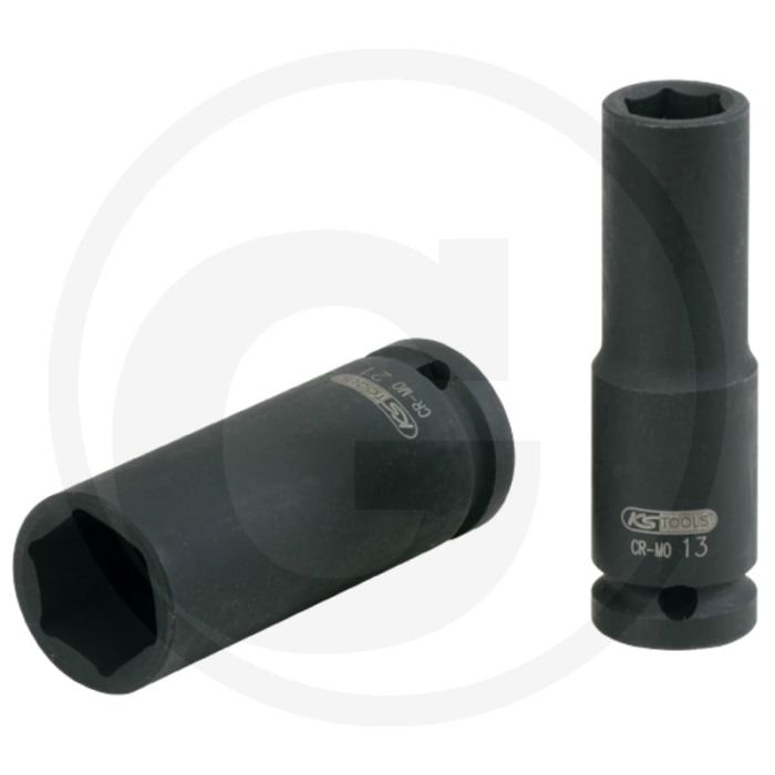 Ks tools 1/2" zeskant krachtdopsleutel, lang, 27 mm - lange ausführung Ks tools 1/2" zeskant krachtdopsleutel, lang, 27 mm - lange ausführung