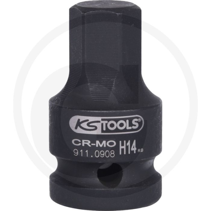 Ks tools 1/2” krachtdopsleutelbit voor binnenzeskant - korte uitvoering - 38mm Ks tools 1/2” krachtdopsleutelbit voor binnenzeskant - korte uitvoering - 38mm