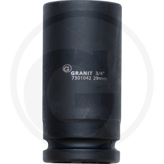 Black edition black edition 3/4" zeskant krachtdop, lang, 29 mm - lengte 90mm