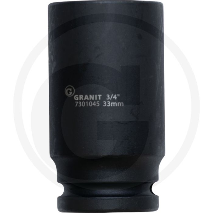 Black edition black edition 3/4" zeskant krachtdop, lang, 33 mm - lengte 90mm