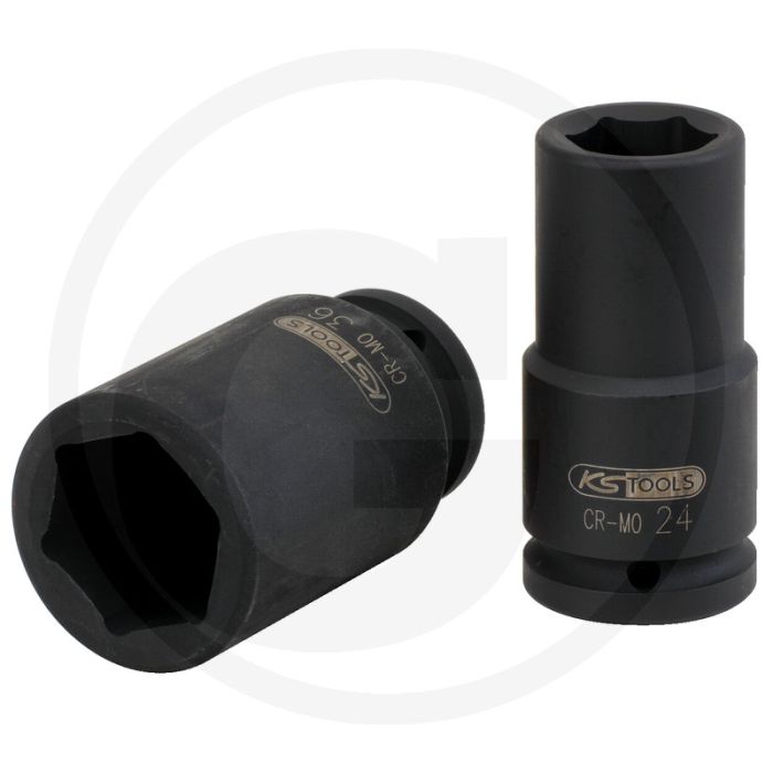 Ks tools 3/4” krachtdopsleutel zeskant, lang, 26 - max. draaimoment 624 nm