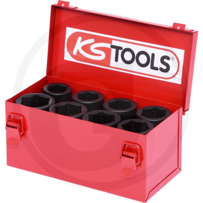 Jeu de clés à douille Ks Tools 3/4", hexagonales, 8 pièces, dans un coffret en acier - version longue Jeu de clés à douille Ks Tools 3/4", hexagonales, 8 pièces, dans un coffret en acier - version longue
