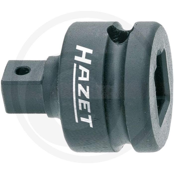 Hazet krachtadapter 1/2" f naar 3/8" m, 37 mm lengte, chroom vanadium staal