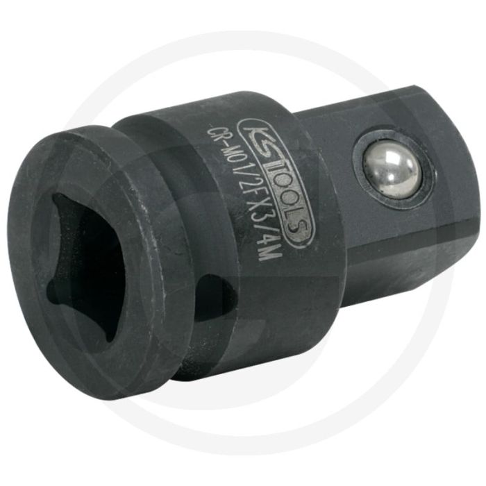 Ks tools 1/2" naar 3/4" krachtadapter - vierkantantrieb, innenvierkant, phosphatiert, chrom-molybdän