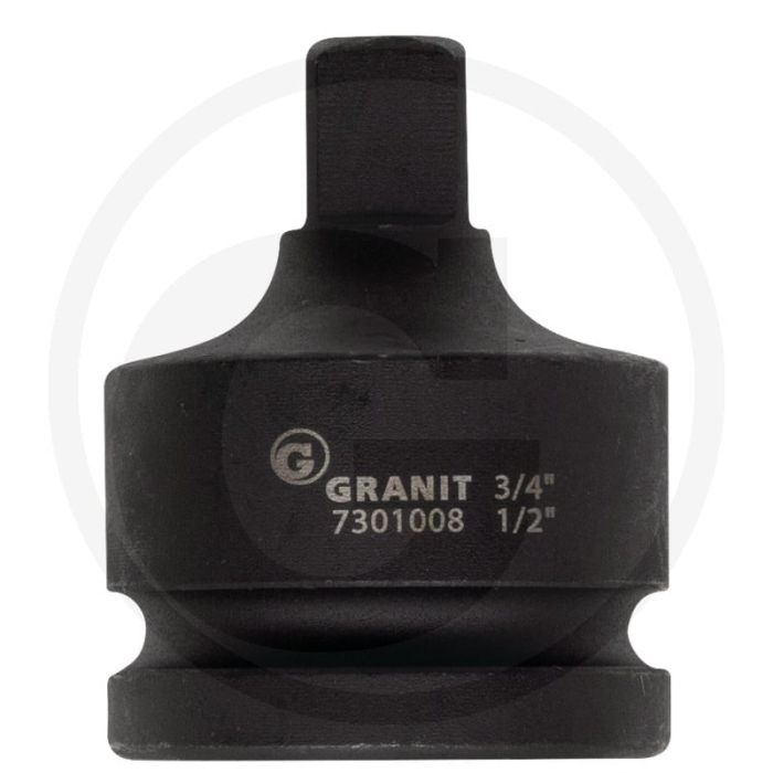 Black edition black edition 3/4" krachtadapter 3/4" f x 1/2" m - chroom-molybdeen staal