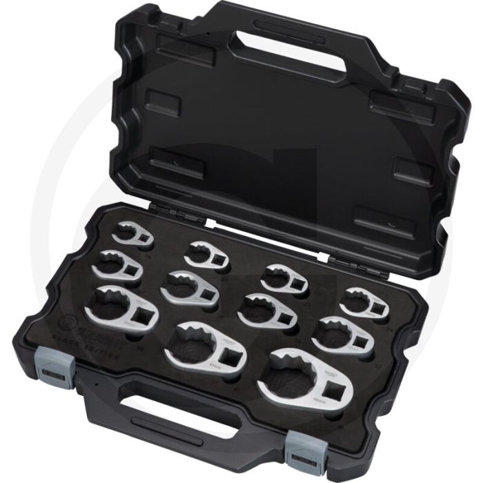 Black edition black edition leidingsleutelset, sleutelmaat: 19 - 46 10-delig, 12-kant