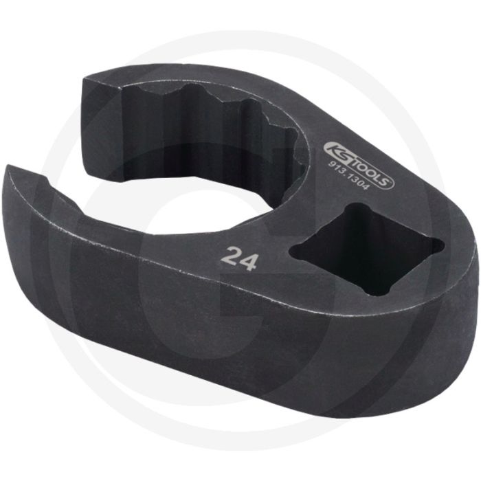 Ks tools 1/2" ringsleutel open, 21 mm - 12-kant, speciaal staal, slank ontwerp