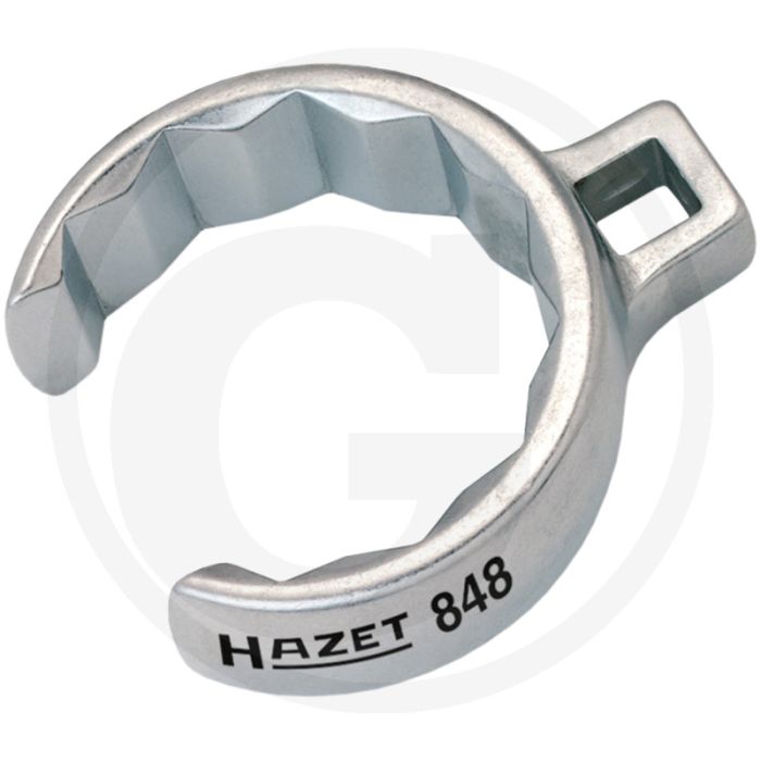 Clé à anneau Hazet ouverte à 6 côtés taille 30 mm