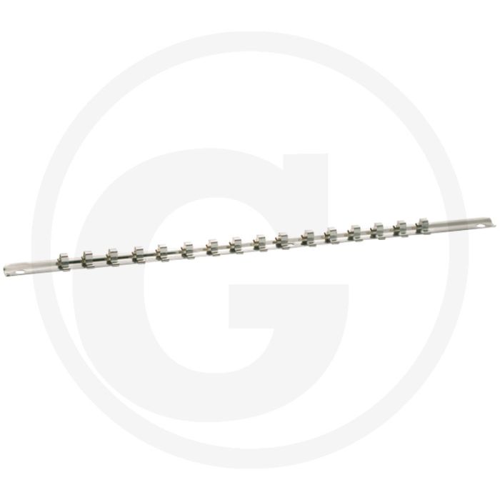 Hazet klemmenstrook 1/4" met 16 halteklammern - lengte 430 mm