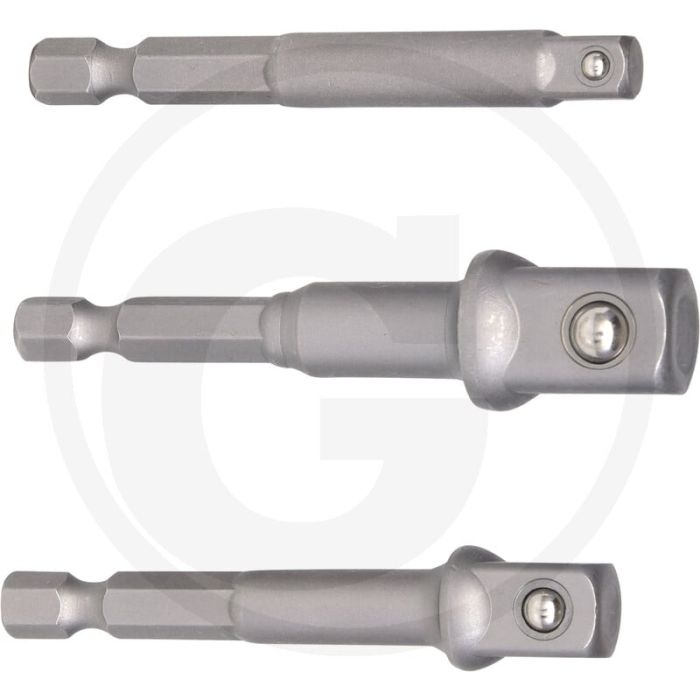 Black edition black edition dopadapterset 3-delig voor 1/4", 3/8" en 1/2" doppen
