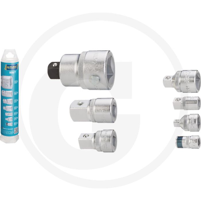 Hazet set adapters, 7-delig - met kogelzekering - made in germany