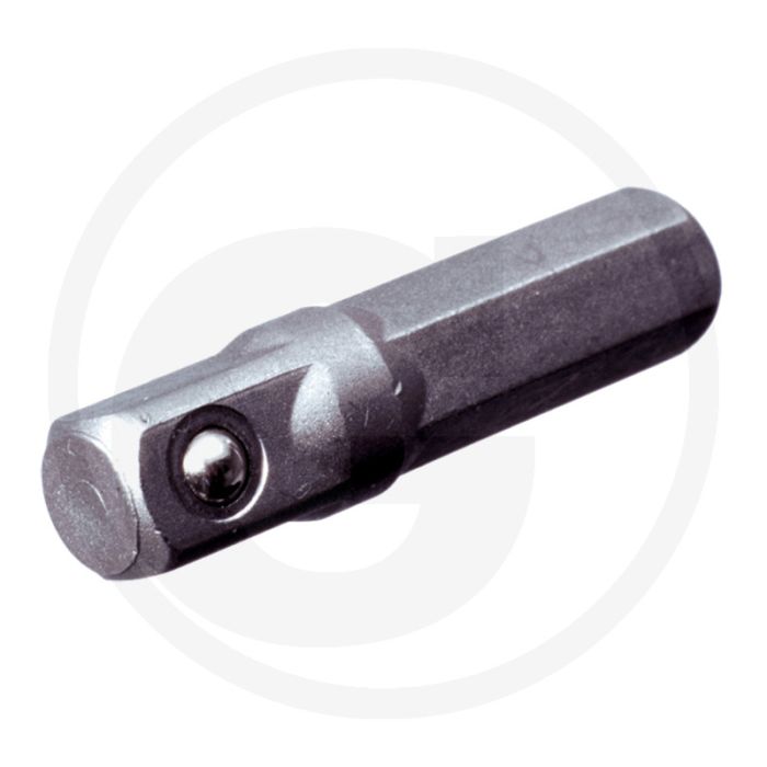 Ks tools 1/4" vierkant-adapter voor bitratelsleutel 1/4" - met kogelarrettering Ks tools 1/4" vierkant-adapter voor bitratelsleutel 1/4" - met kogelarrettering