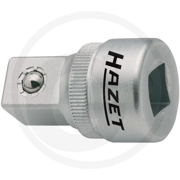 Hazet adapter vierkant 10 mm 3/8” naar vierkant 12,5 mm 1/2” - 36 mm chroom-vanadium