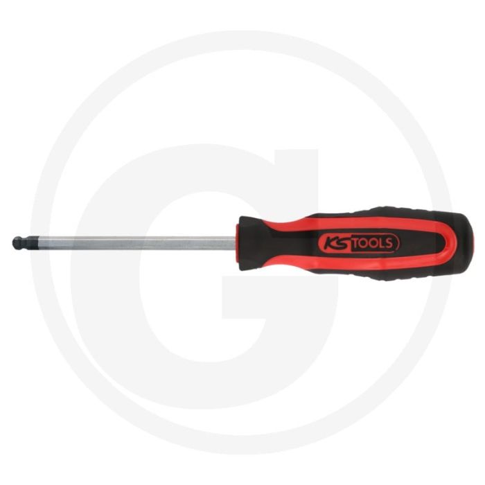 Ks tools ergotorqueplus® schroevendraaier voor bi - 6mm hex met kogelkop