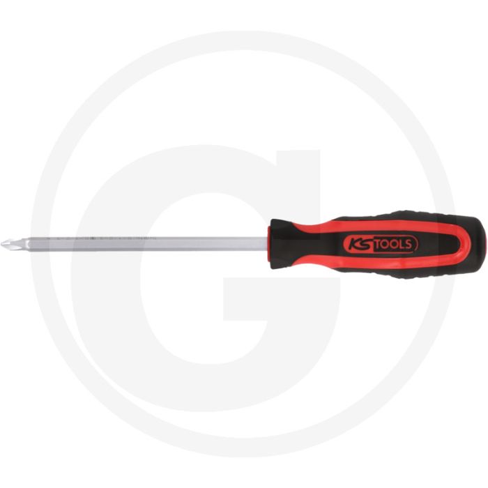 Ks tools 6 in 1 ergotorqueplus® schroevendraaier - kreuzschlitz ph1, ph2, ph3, pz1, pz2, pz3