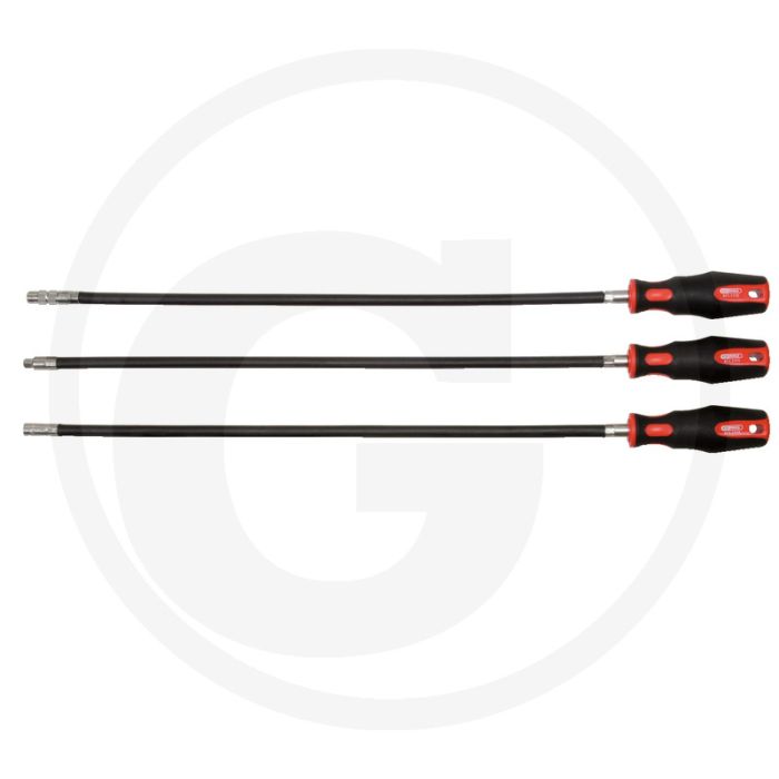 Ks tools ergotorqueplus® dopschroevendraaier, lange vorm, 7 mm, flexibel