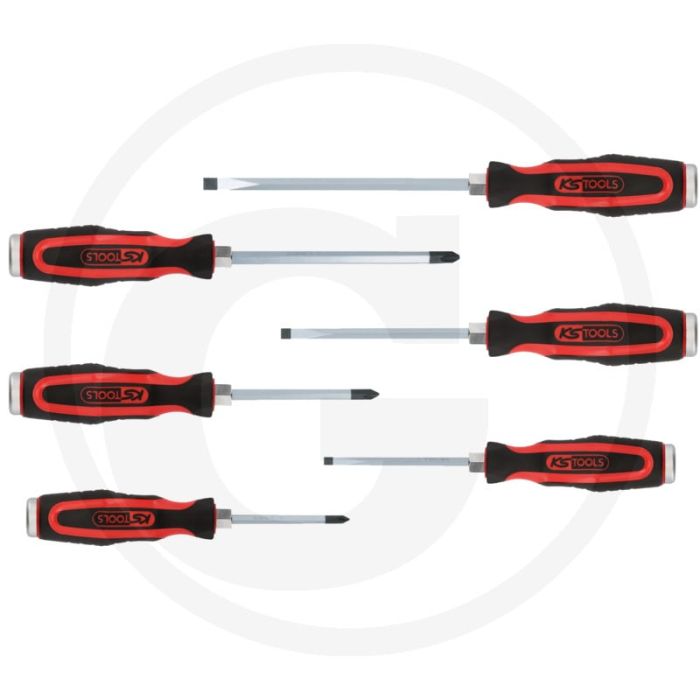 Ks tools ergotorque®max schroevendraaierset met s 6-delig - met slagkap Ks tools ergotorque®max schroevendraaierset met s 6-delig - met slagkap