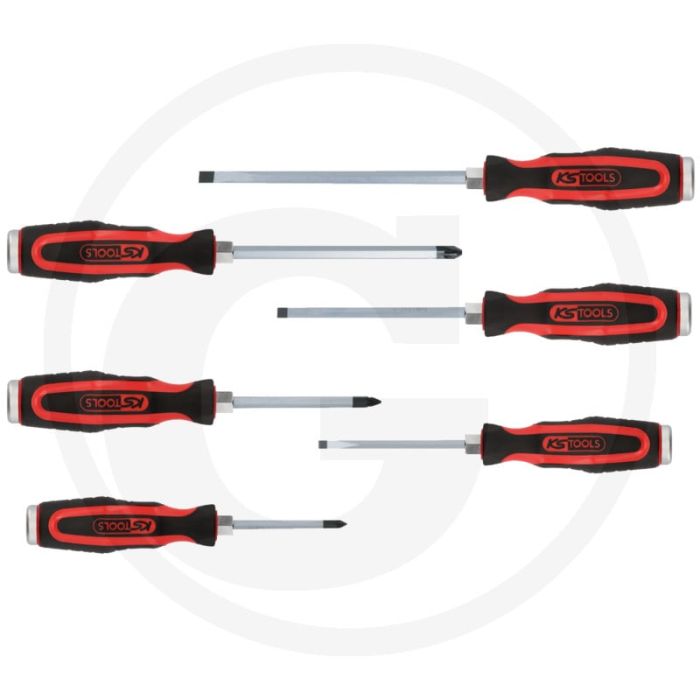 Ks tools ergotorque®max schroevendraaierset met s 6-delig - met slagkap Ks tools ergotorque®max schroevendraaierset met s 6-delig - met slagkap