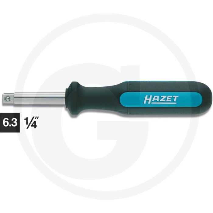Hazet schroevendraaier met vierkantaandrijving 1/4" - rvs, 134 mm lengte