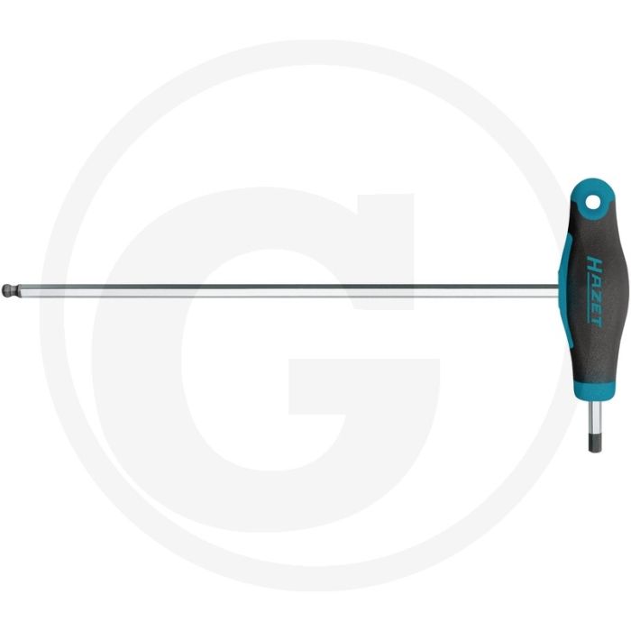 Hazet innensechskant-winkelschraubendreher innen-sechskant profil, 5 mm - ergonomischer hazet 2-komponenten-t-griff