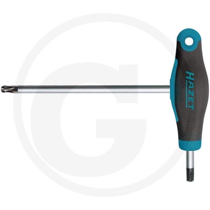 Hazet winkelschraubendreher torx® mit kugelkop innen torx® profil, t25 - ergonomischer hazet 2-komponenten-t-griff