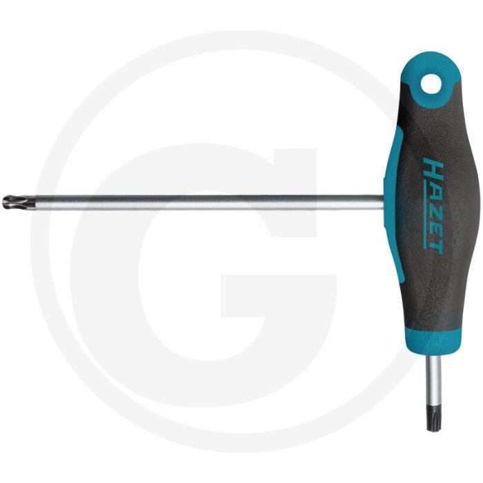 Hazet winkelschraubendreher torx® mit kugelkop innen torx® profil, t20 - ergonomischer hazet 2-komponenten-t-griff